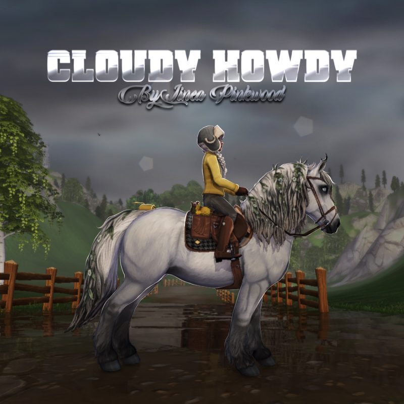 Cloudy Howdy by Linea Pinkwood