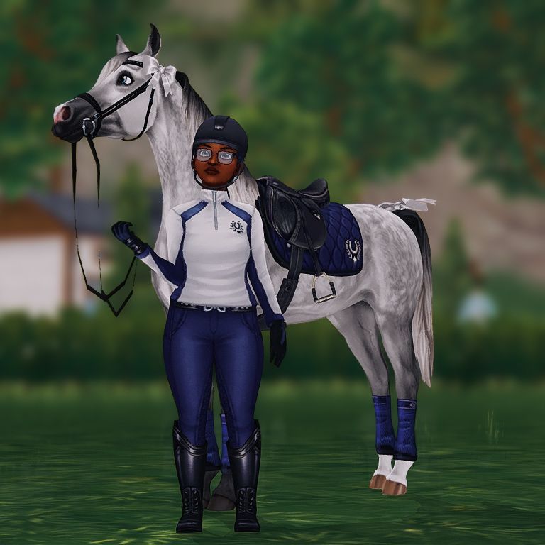 Show jumping in the rain