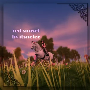 red sunset