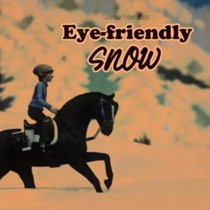 Eye-friendly snow